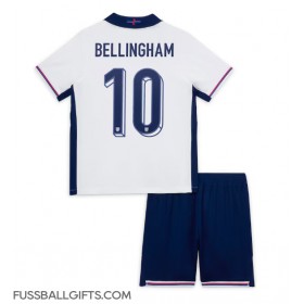 England Jude Bellingham #10 Fußballbekleidung Heimtrikot Kinder EM 2024 Kurzarm (+ kurze hosen)